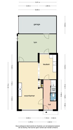 Floorplan - Knapenstraat 27, 6166 ED Geleen